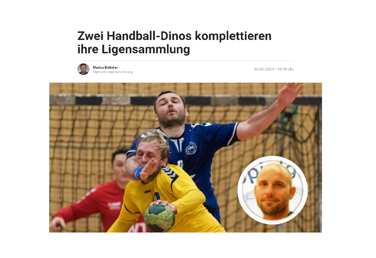 Zwei Handball-Dinos komplettieren ihre Ligensammlung